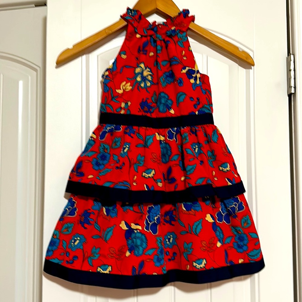Janie and Jack girl red dress 4t
